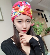 шапочка для плавания 韩长发彩色花女士游泳帽 时尚加大舒适不勒头女士泳衣温泉游泳帽 Water