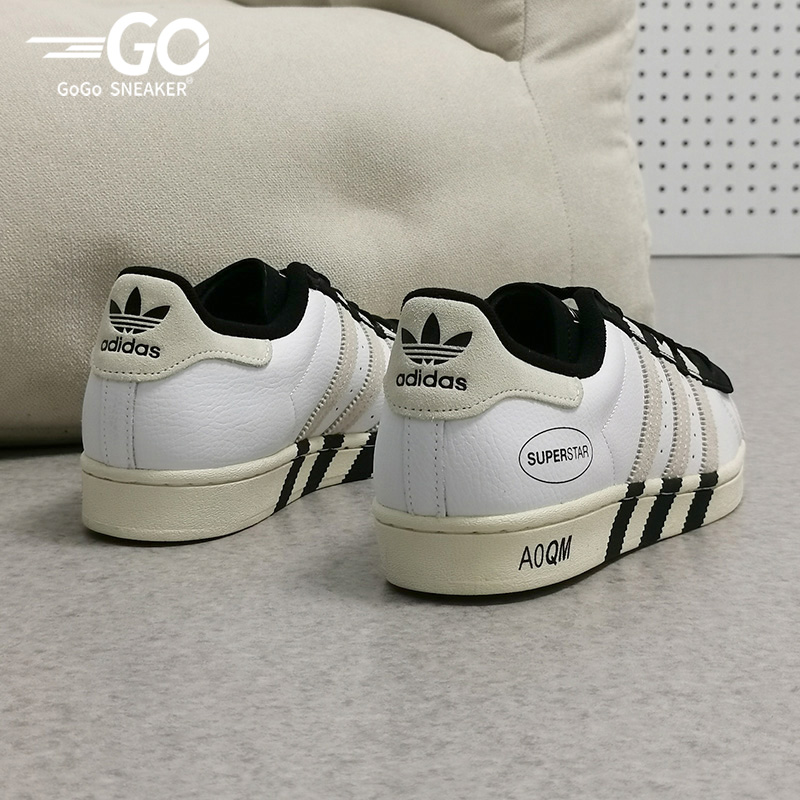 Adidas/阿迪达斯正品三叶草SUPERSTAR男女低帮贝壳头板鞋 GX6025-图2