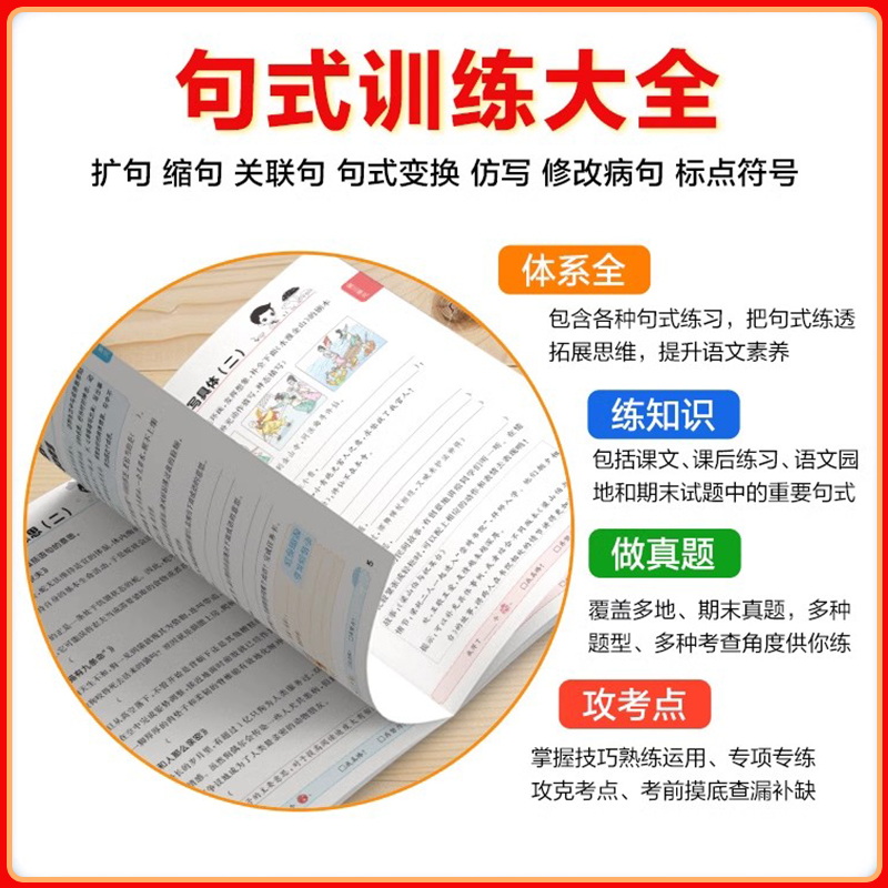2025春新版53小学基础练句式训练大全一年级二三年级四年级五年级六年级下册上册五三语文教材练习册扩句缩句组词造句子专项训练书