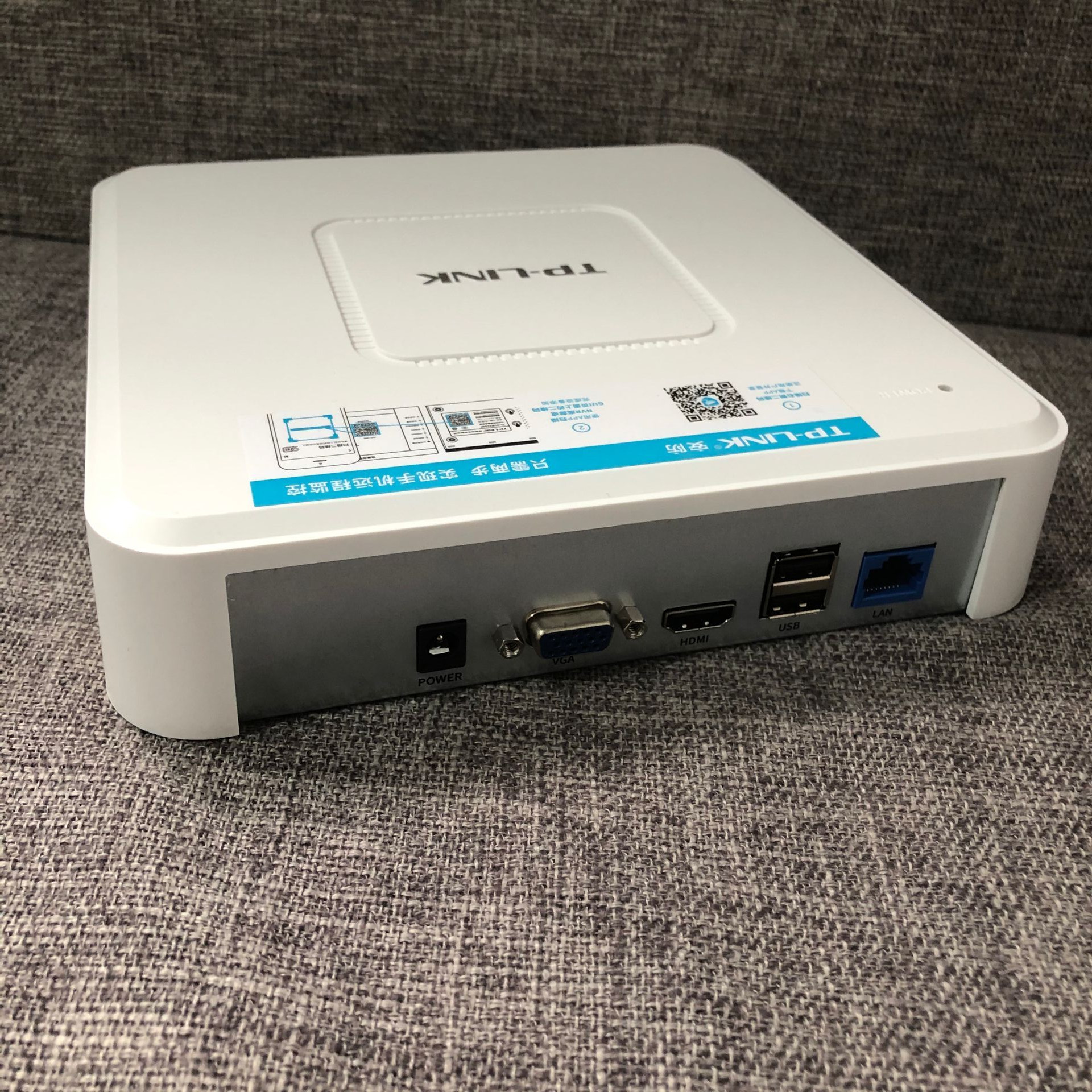 TP-LINK网络硬盘录像机8路全高清安防TL-NVR6108C-B监控视频H265+ - 图0