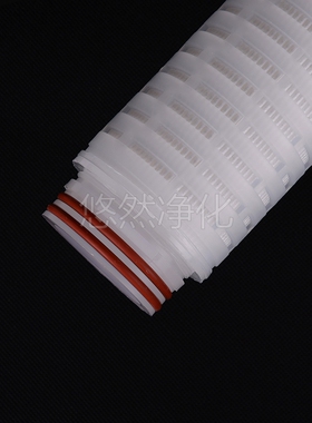 PP聚丙烯折叠做滤芯5寸微孔精密过滤0.22/0.45um等工业家庭通用型