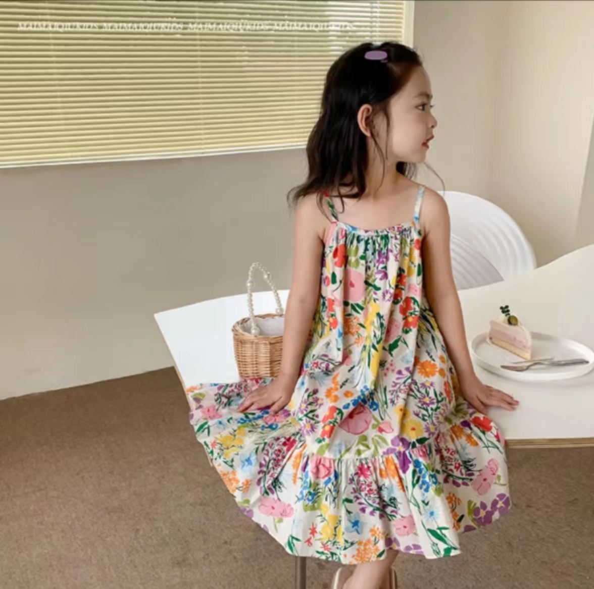 女童连衣裙夏装2025新款夏季吊带裙儿童裙子宝宝波西米亚风棉布裙,淘宝优惠券,粉丝福利购,淘宝优惠卷