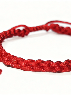 手工编织金刚结优质棉线红绳手链男女款本命年吉祥物幸运红手绳