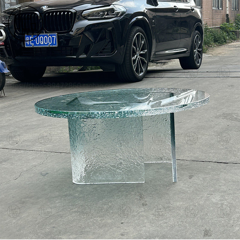 亚克力沙发边几现代客厅圆茶几创意圆形极简酒店公寓石头纹咖啡桌,淘宝优惠券,粉丝福利购,淘宝优惠卷