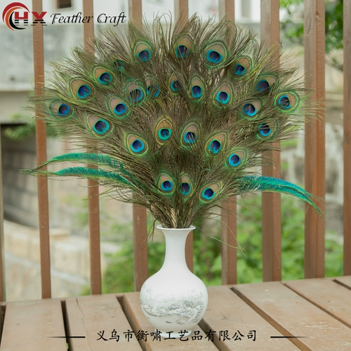 Домашняя гостиная чистая натуральная павлина перо хвост хвост DIY украшения свадебные вазы украшения павлина волосы