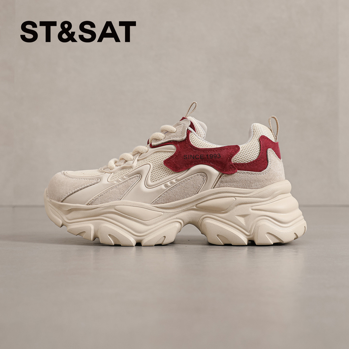 星期六厚底老爹鞋女春季新款爆款百搭女鞋增高休闲鞋轻便运动鞋子,淘宝优惠券,粉丝福利购,淘宝优惠卷