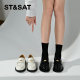 Authentic Guaranteed Shallow Mouth Low Heel Loafer Women's Shoes