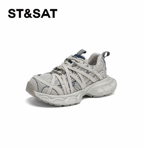 星期六超火厚底增高老爹鞋女款2025秋冬新款时尚百搭运动休闲鞋子 - 图3