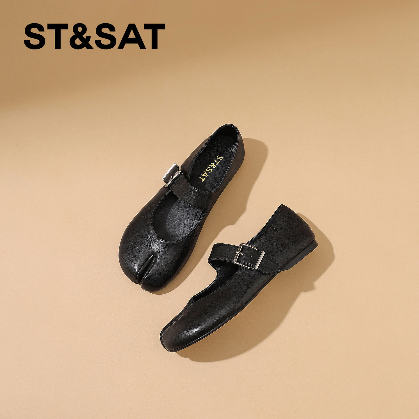 星期六一字扣百搭猪蹄鞋女春季新款平底走路轻便玛丽珍鞋单鞋,淘宝优惠券,粉丝福利购,淘宝优惠卷