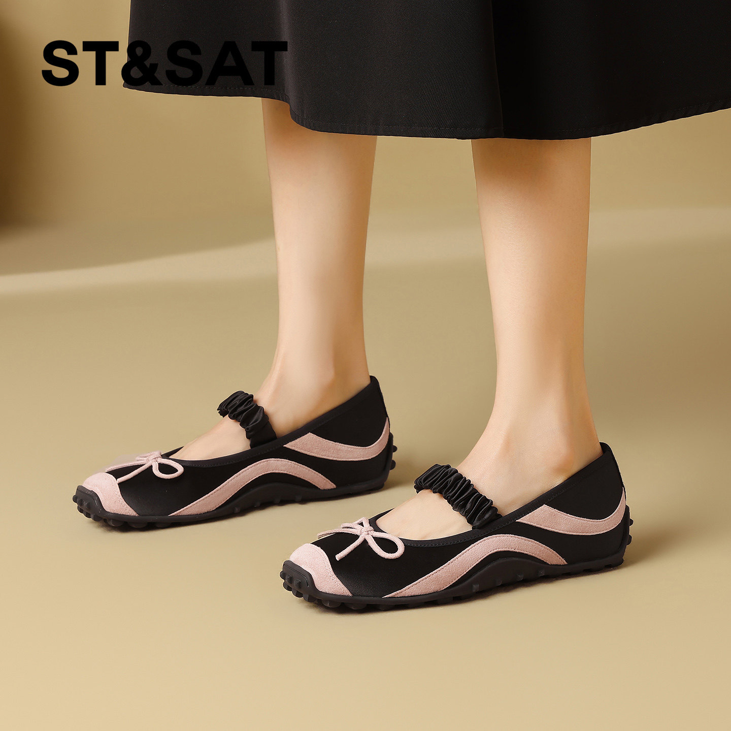 星期六绝美芭蕾风玛丽珍鞋女2026年春季新款软底轻便平底浅口单鞋,淘宝优惠券,粉丝福利购,淘宝优惠卷