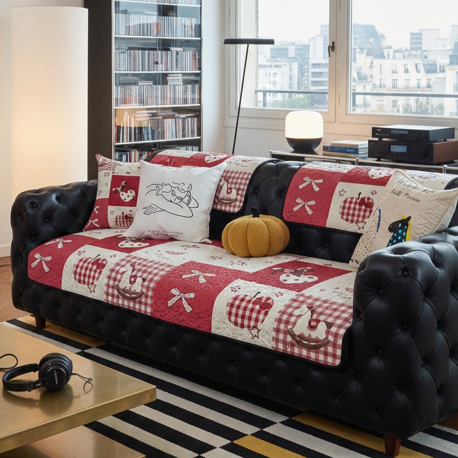 美式乡村田园格子沙发垫加厚保暖绗缝秋冬坐垫客厅防滑沙发巾套罩,淘宝优惠券,粉丝福利购,淘宝优惠卷