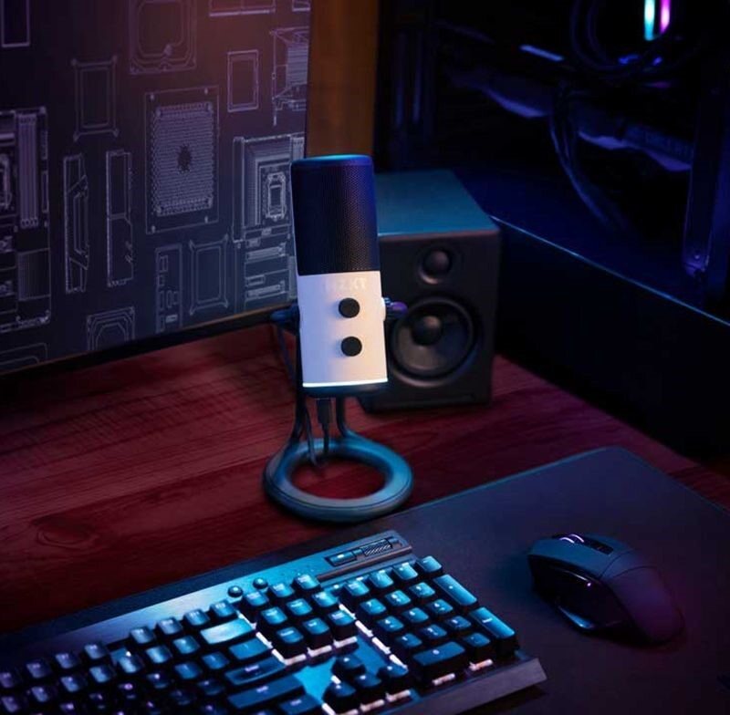 恩杰 NZXT 胶囊Capsule USB高端视频直播麦克风 高分辨率语音录制