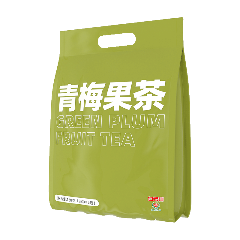 白云山青梅果茶120g浓郁茶香便携小包装配方茶乌梅陈皮茶冲泡茶包-图3