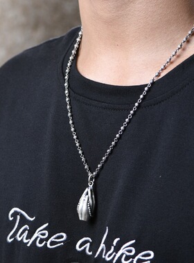 镜辰毛衣配链 S925银复古风时尚十字金刚杵鹰头S钩时尚款颈链项链