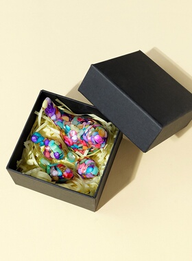 跨境天然水晶碎石滴胶小鸟摆件 家居办公装饰工艺品 车载摆件