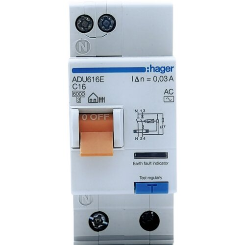 hager海格 ADU616E ADU620E 家用照明16A插座20A漏电保护220V单相 - 图3