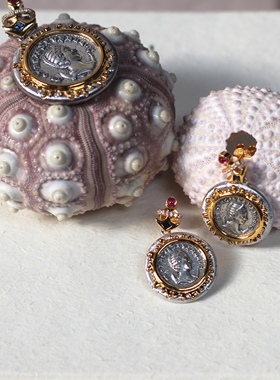 新款可双面佩戴维纳斯女神项链 925银镶锆石气质女神吊坠