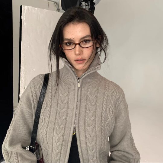 404's shop retro brown small oval TR90 glasses