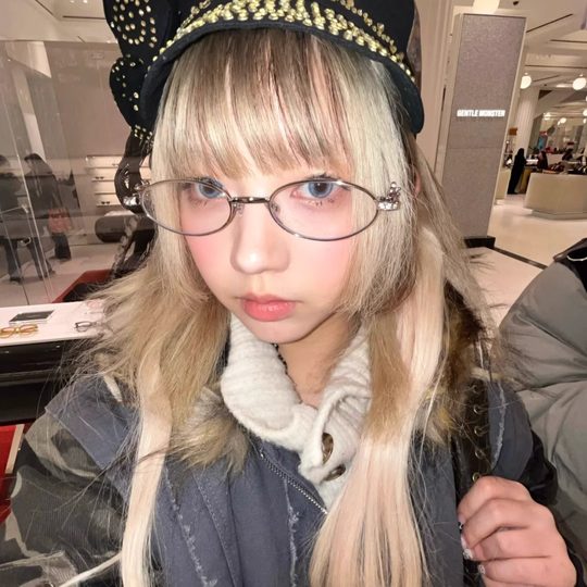 404的店复古椭圆框金属斯文撕漫眼镜Y2K甜酷辣妹近视框架男女镜框