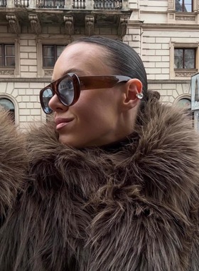 404的店复古大框遮脸时髦墨镜