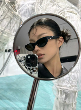 404的店三角猫眼墨镜柳智敏同款