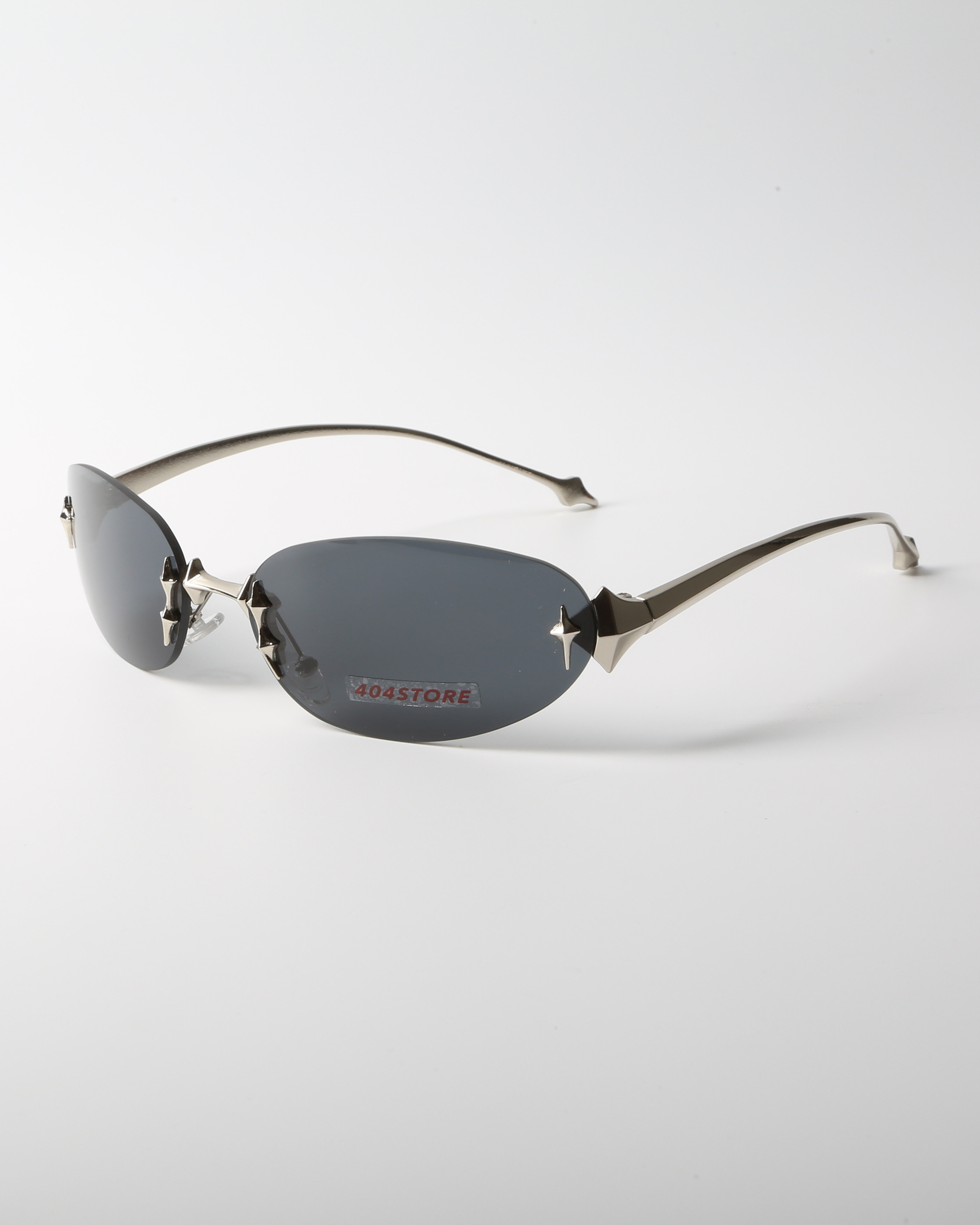 404的店韩版无框星星墨镜复古千禧风辣妹YK2时尚椎圆太阳眼镜男女,淘宝优惠券,粉丝福利购,淘宝优惠卷