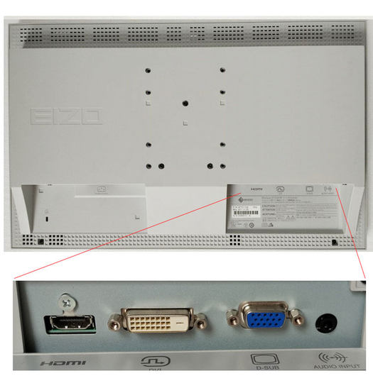 2015年EIZO艺卓21.5/23寸EV2116W  宽屏液晶显示器自带喇叭HDMI