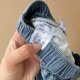 2n1-3 ພາກຮຽນ spring ແລະ summer ແອວ elastic ບາດເຈັບແລະ pants ຂາຂະຫນາດນ້ອຍ, trousers ງ່າຍດາຍ retro versatile, ແອວສູງ, ວ່າງແລະສະດວກສະບາຍ Y25-9