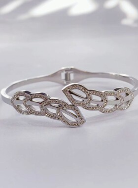 欧美女钛钢时尚百搭手镯热卖