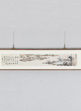 书画新中式茶室定制装裱挂画现代