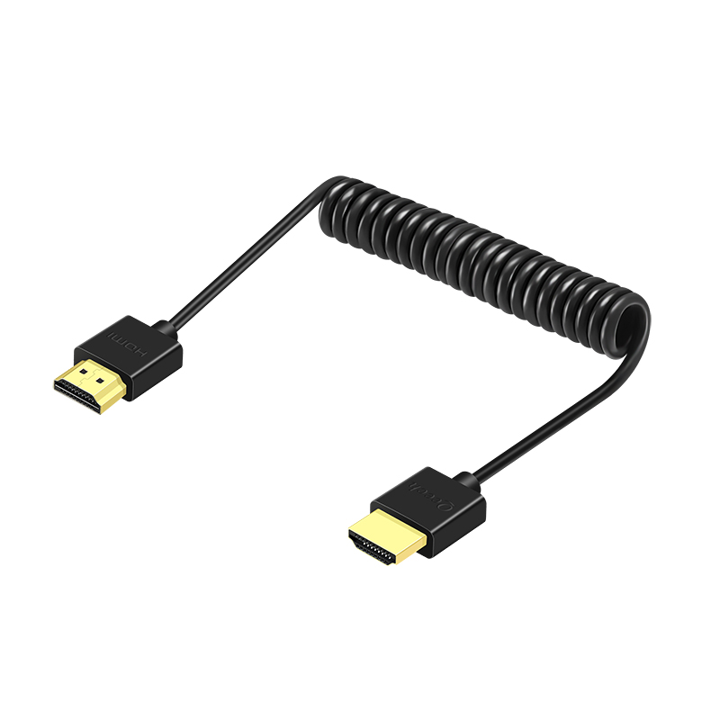 4K极细软摄影微单相机阿童木监视器mini/micro HDMI2.0高清弹簧线 - 图3