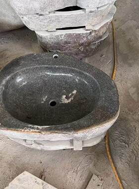 大号鹅卵石台上盆卫生间水池阳台室户外花园庭院艺术石头洗手脸盆