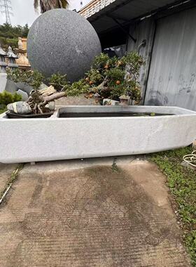 天然整石雕刻大型石头盆景盆石缸石槽水缸浴池荷花池别墅庭院摆件