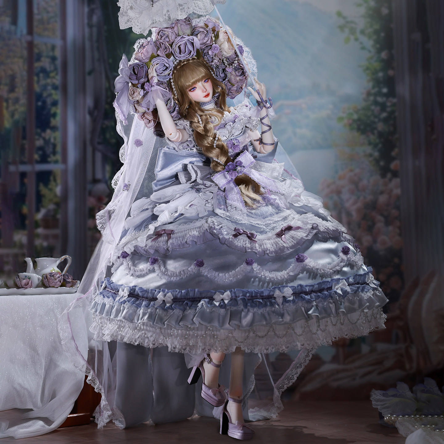 莫奈的后花园 3分BJD 薇奥拉 娃衣 层叠梦境 馥郁花庭GEM官服套装,淘宝优惠券,粉丝福利购,淘宝优惠卷