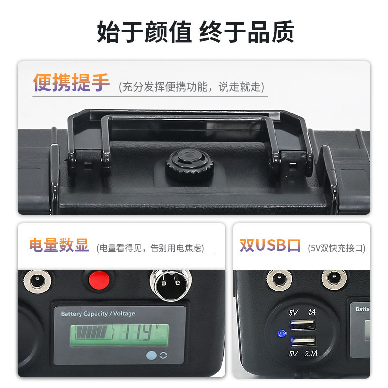 12V 20-200Ah筏钓佳明蜂鸟劳伦斯探鱼器探照灯音箱监控设备锂电池,淘宝优惠券,粉丝福利购,淘宝优惠卷