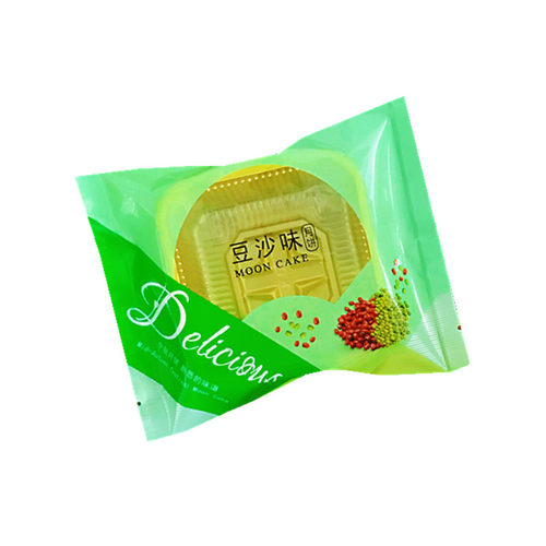 100克装英文美味款水果味月饼袋125克伍仁蛋黄莲蓉哈密瓜水蜜桃袋 - 图3