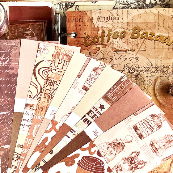 Senyou retro simple style handbook material gift box set European and American style ins time imprint English version