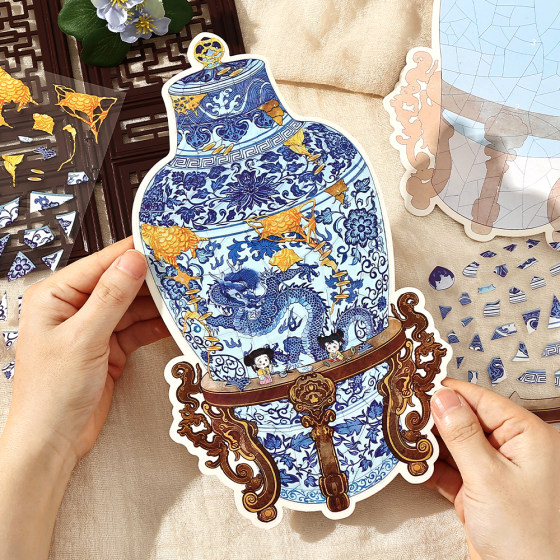 Infeel.Me old object restorer second series large size puzzle stickers handmade diy landscaping material stickers