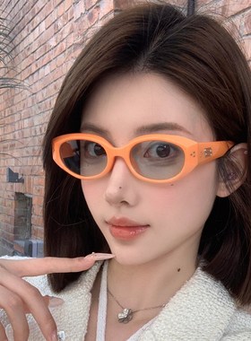 速发小脸款风古墨外款防紫镜线海边遮个性猫眼复太镜男