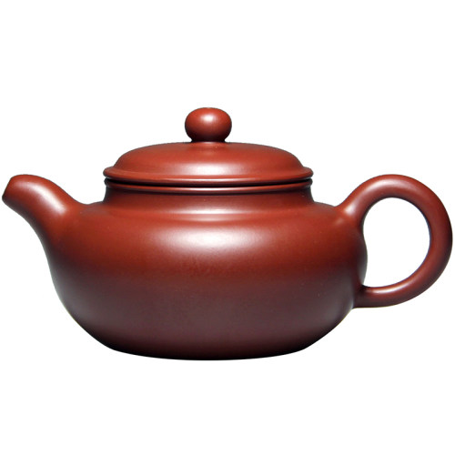 宜兴紫砂壶茶壶名家吴娟华原矿大红袍朱泥大品300CC全手工仿古壶 - 图3