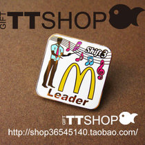 McDonalds mcdonalds music command leader-metal badges badge badge pins-gilded