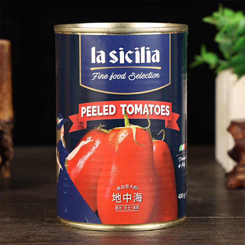 意大利进口辣西西里去皮番茄罐头400g*5罐0脂肪意面意粉酱番茄酱,淘宝优惠券,粉丝福利购,淘宝优惠卷