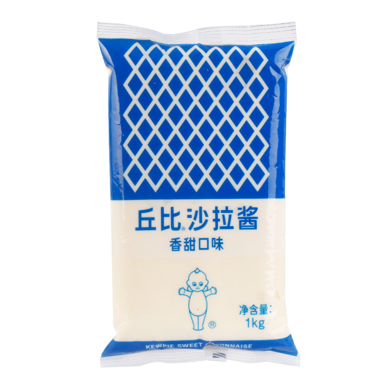 丘比沙拉酱香甜味1kg*10袋整箱商用蔬菜水果汉堡寿司丘比特色拉酱 - 图3