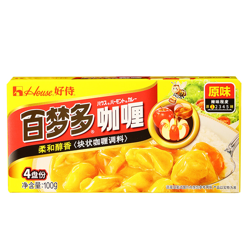 好侍百梦多日式咖喱块原味100g速食咖喱酱鱼蛋鸡肉饭嘎哩酱调味料 - 图3