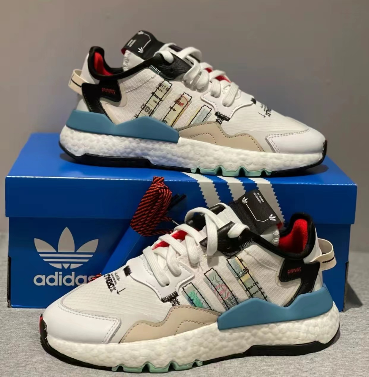 adidas阿迪达斯三叶草 NITE JOGGER 男女跑步运动休闲鞋GZ3045 - 图1