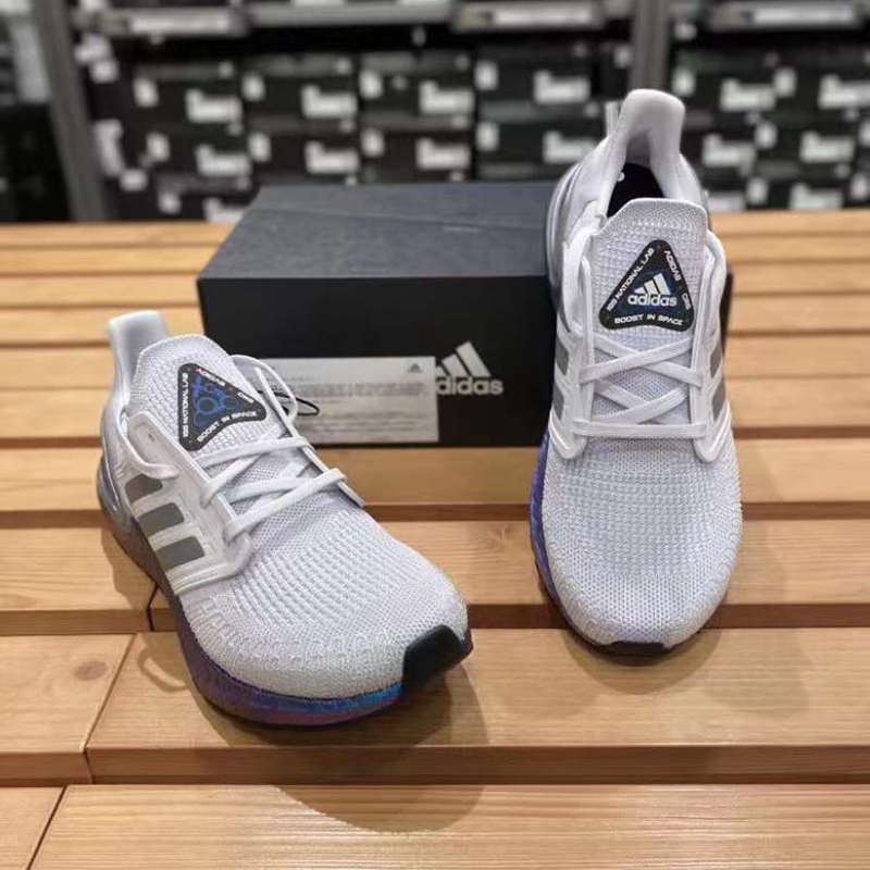 adidas阿迪达斯男子ULTRABOOST 20低帮减震透气休闲跑步鞋EG0755 - 图1