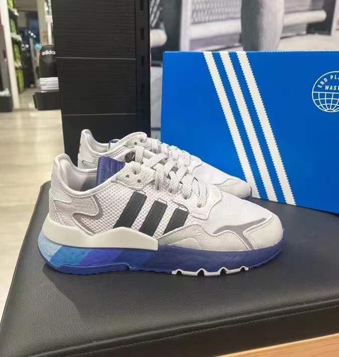 adidas阿迪达斯三叶草男女NITE JOGGER低帮缓震运动休闲鞋H01716 - 图0