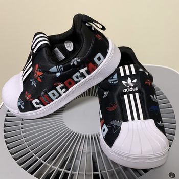 adidas Adidas ເດັກນ້ອຍໃຫຍ່ SUPERSTAR ຕ່ໍາສຸດ breathable ກິລາເກີບບາດເຈັບແລະຄລາສສິກ FW0710