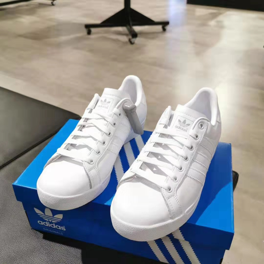 adidas阿迪达斯男鞋夏季款低帮轻便百搭运动休闲小白鞋板鞋EE8903 - 图0