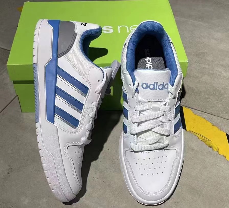 adidas阿迪达斯Neo男子ENTRAP 低帮经典复古休闲运动板鞋GX3800 - 图1